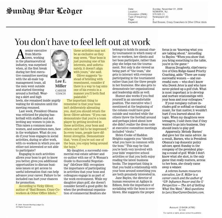 Star Ledger article